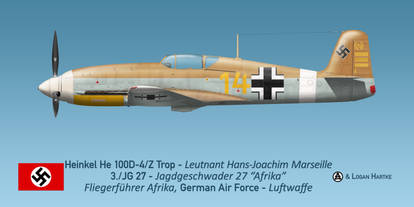 Marseille's Heinkel He 100D-4/Z Trop 'Afrika'