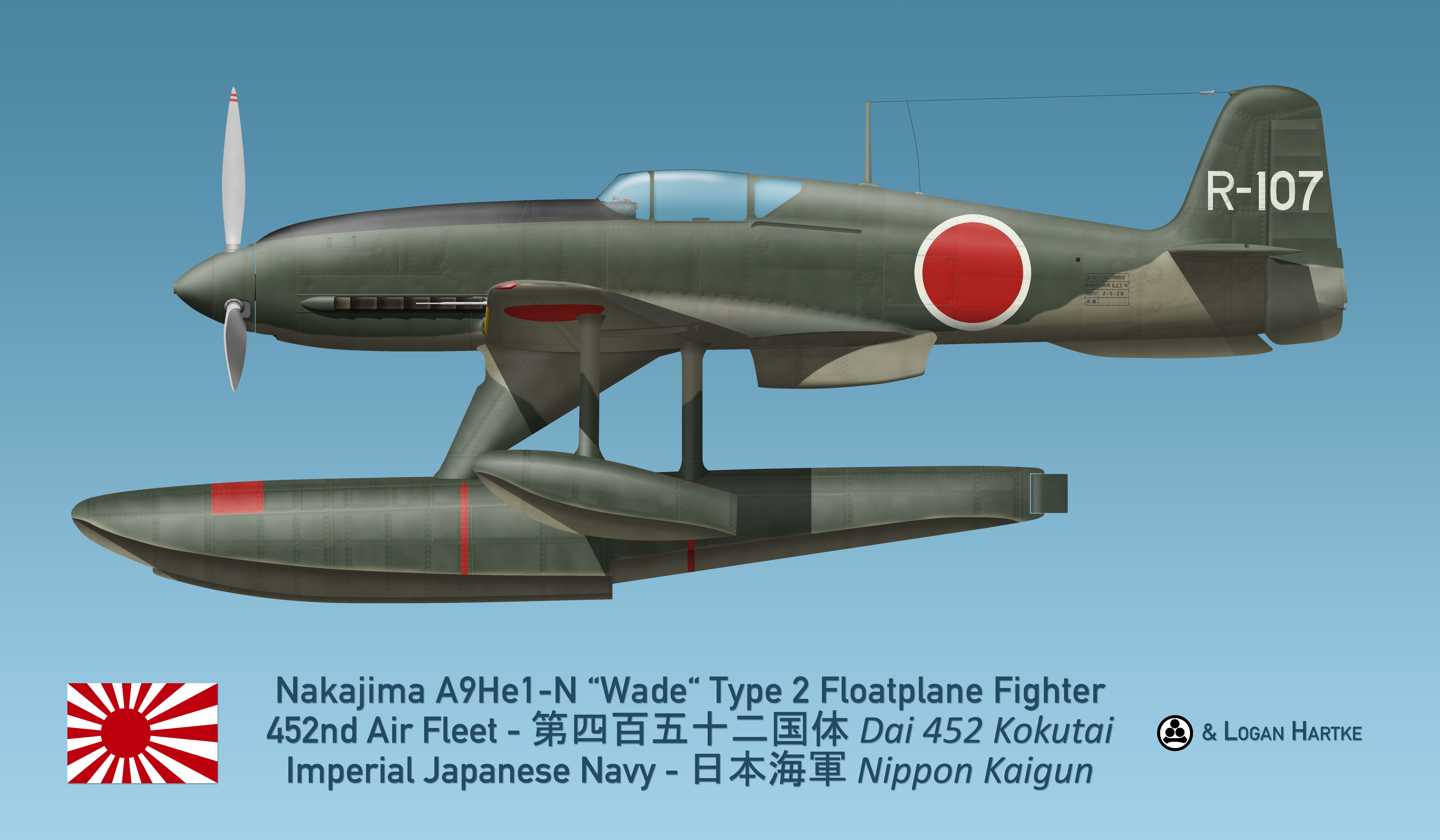 Nakajima A9He1-N Wade Floatplane - Aleutians by comradeloganov