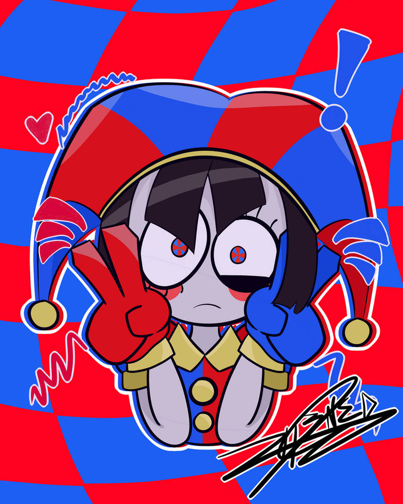 Pomni Fan Art By Zhened On DeviantArt pomni-fan-art-by-zhened-on-deviantart