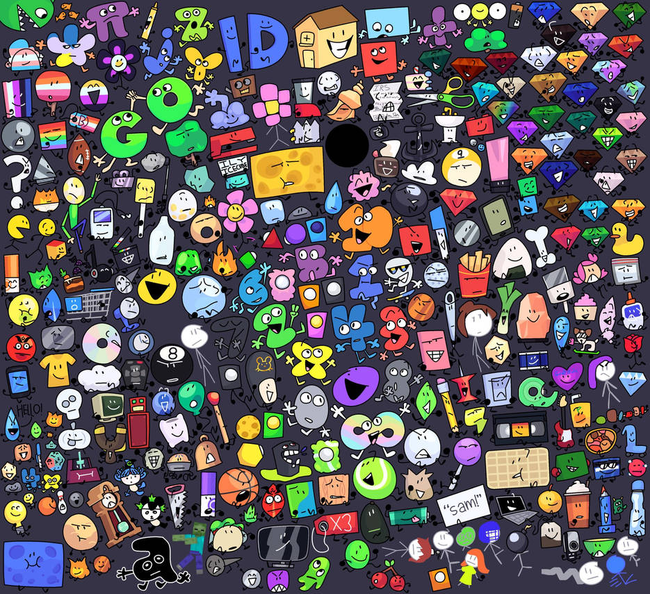 BFDI All Characters by Cutechip5 on DeviantArt