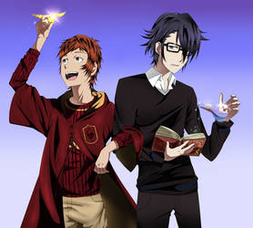 Hogwarts AU by Gurvana