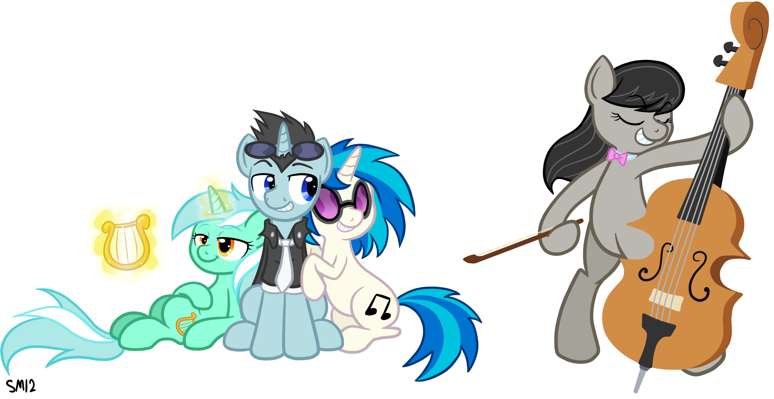 Commission: Pony Musicians