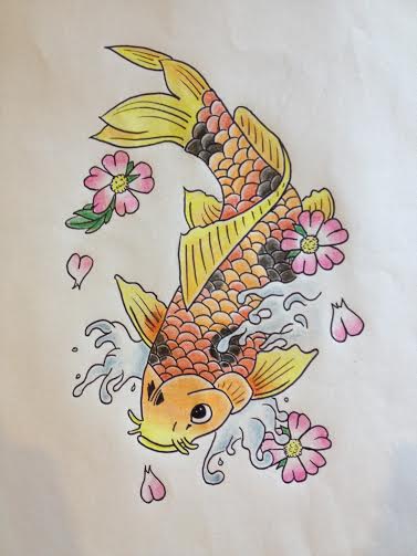 Fish Koi - Commissioned Tattoo