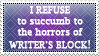 Writer's Block Stamp by Pseudinymous