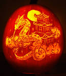 Dragon Pumpkin Carving 06 by Ciarra