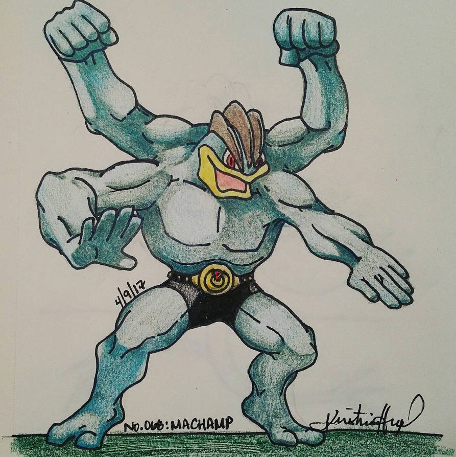 No.068: Machamp by smokensapphires on DeviantArt