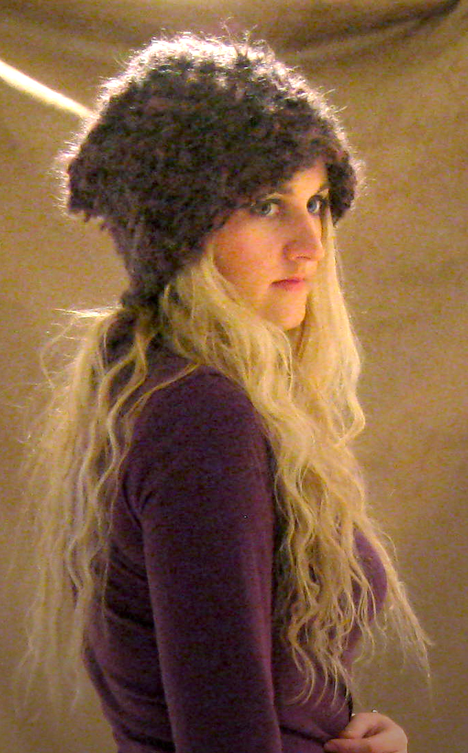 Purple hat