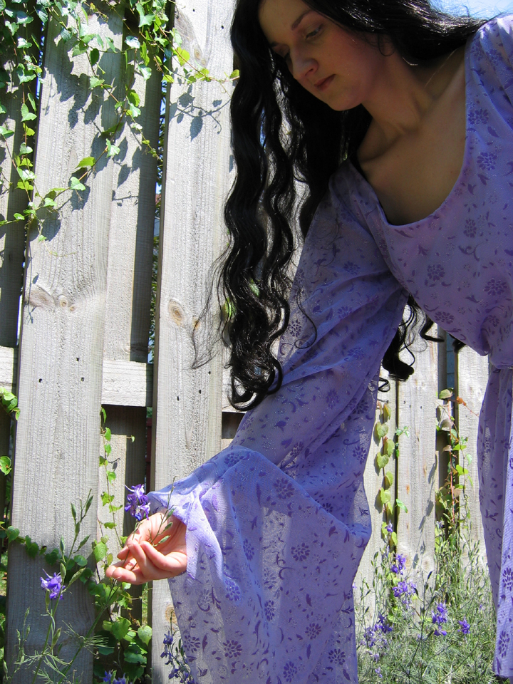 Sleeve of the Lavender Dress