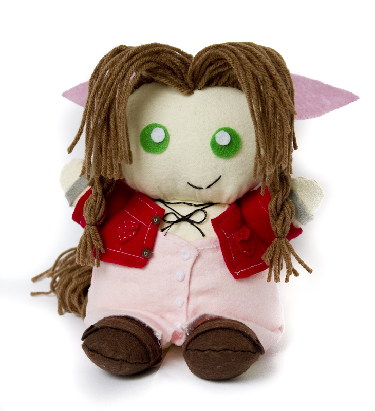 Aerith Plushie Commish front