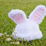 Fluffy baby bunny beanie