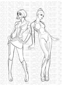 Ladies of TRON Sketch