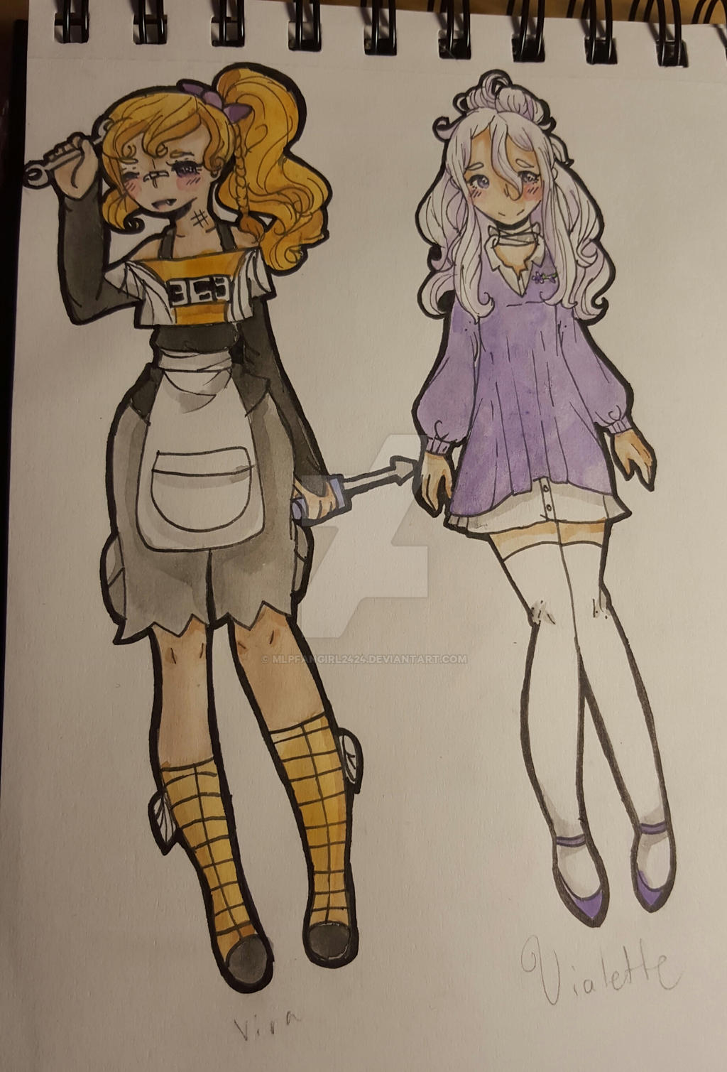 Vira and Violette by mlpfangirl2424 on DeviantArt