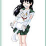 Kagome holding Inuyasha