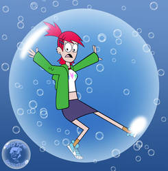 Frankie In Giant Bubble