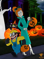 Halloween '14: Steven n Pearl as Lucy Wilde n Dave
