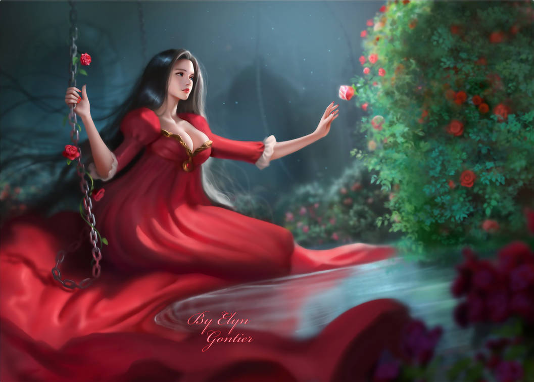Red Rose by ElynGontier on DeviantArt
