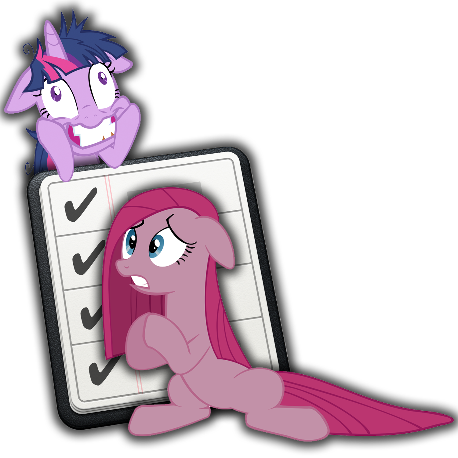 Twilight and Pinkamina Reminders