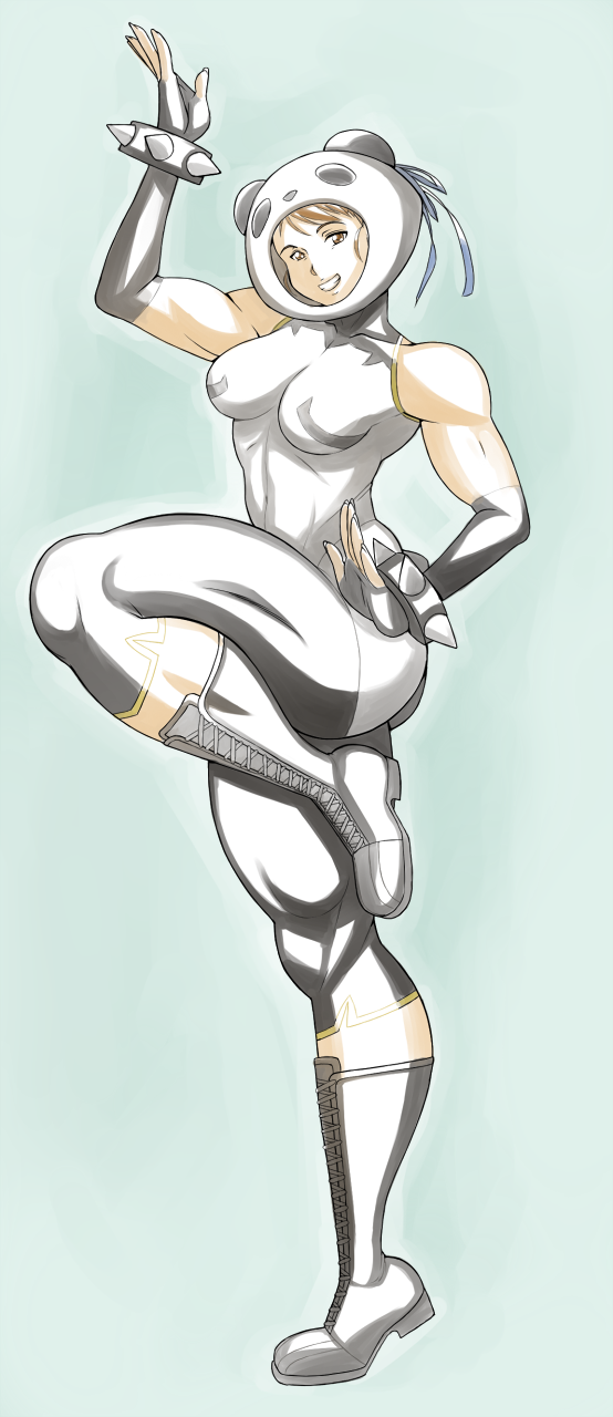 Chun Li panda outfit lazy coloring