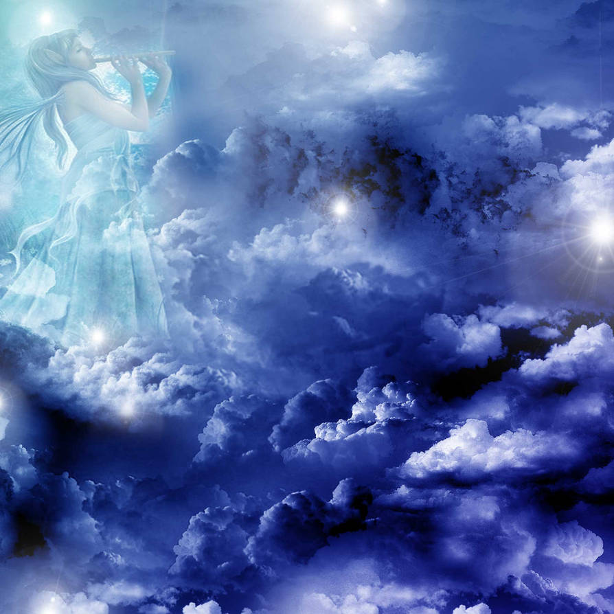 Blue Angel In Heaven By Mysticdesigner On Deviantart