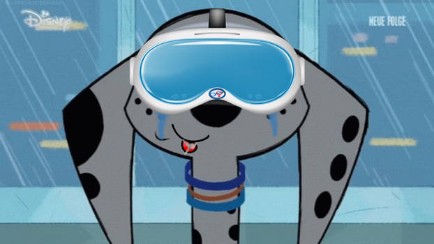 Dolly Dane Dalmatian Hypnotized By New VR Goggles