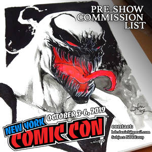 PRE SHOW NYCC COMMISSION LIST OPEN