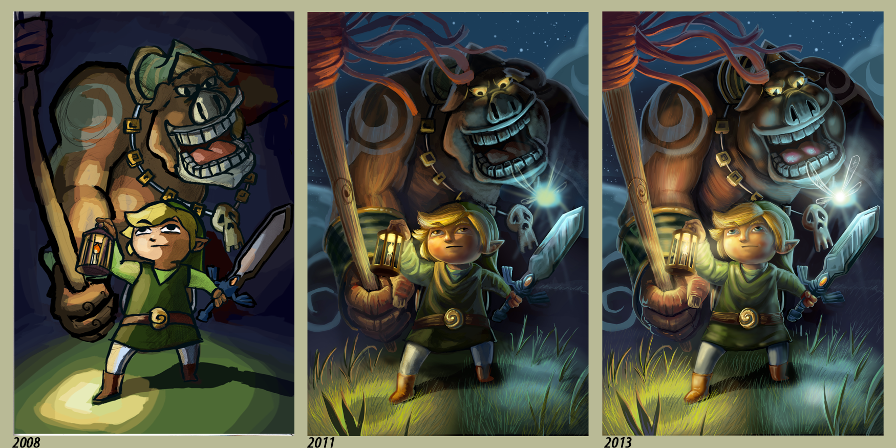 Zelda Windwaker Comparison (Draw it again Meme)