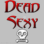 Dead Sexy Goth Skull Word Art