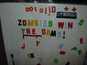 Zombies win the game aprently