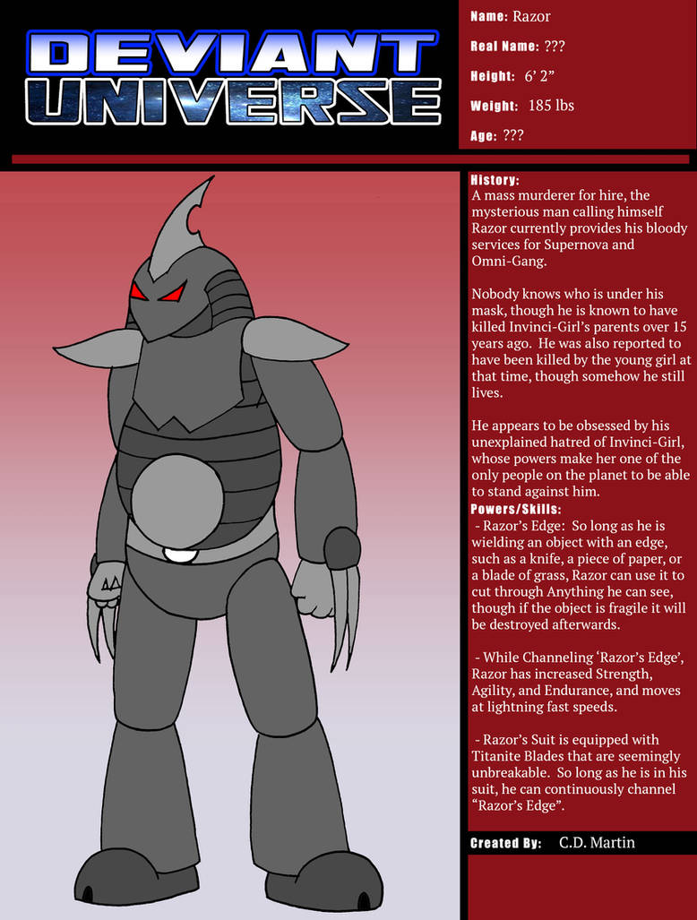 Deviant Universe - Razor by Ignolia-Thorne on DeviantArt
