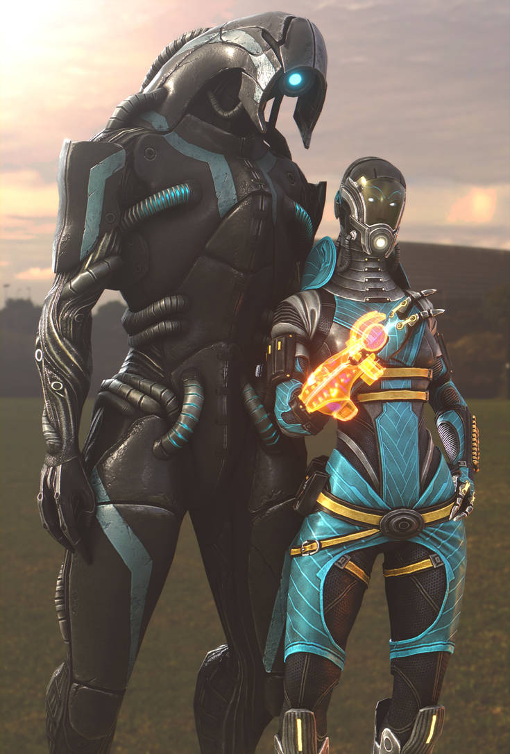 Geth Deviantart The geth and the quarian by TheN7Legion on DeviantArt