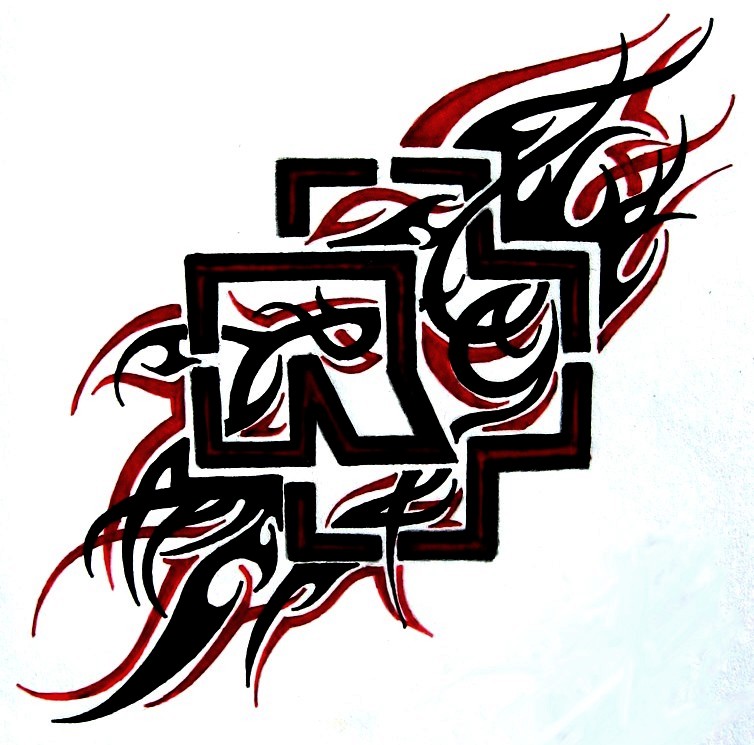 Rammstein Logo Tribal by weedenstein on DeviantArt