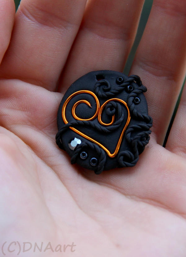 Copper Heart Pendant