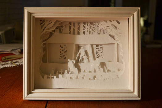 Army of darkness papercut lightbox (light off)