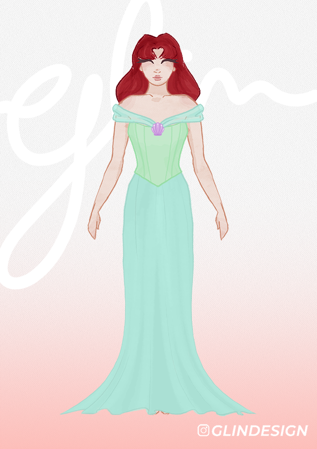 Ariel Inspired Formal Dress by DeannaTroiRiker27 on DeviantArt