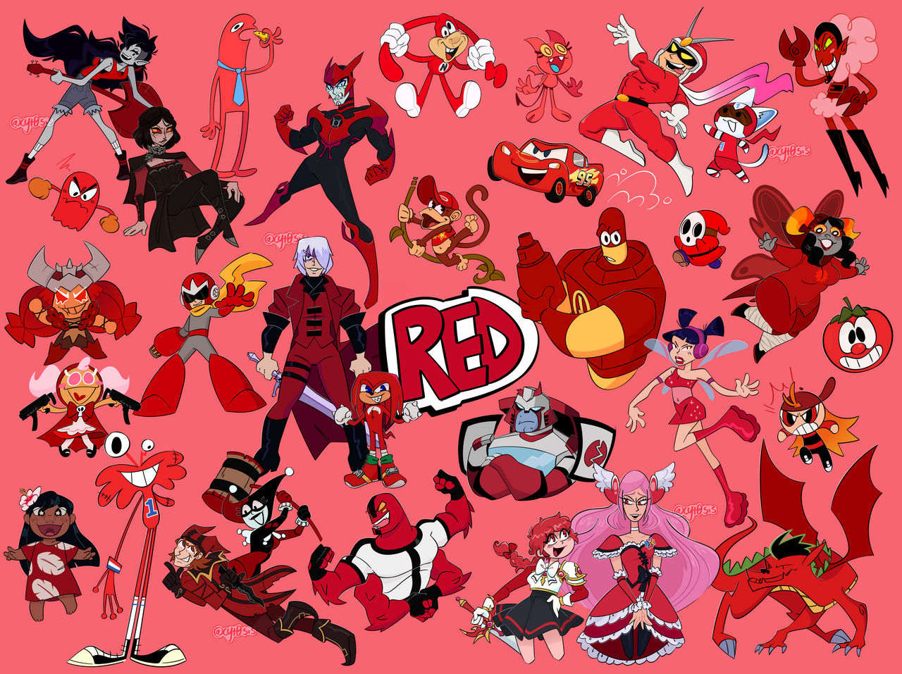 Color Coded Character Meme (Red) by ADHDtrooper on DeviantArt