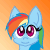 Mystery Skulls Ghost Headbob Pony: Rainbow Dash