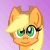Mystery Skulls Ghost Headbob Pony: AppleJack by AuroraSwirls