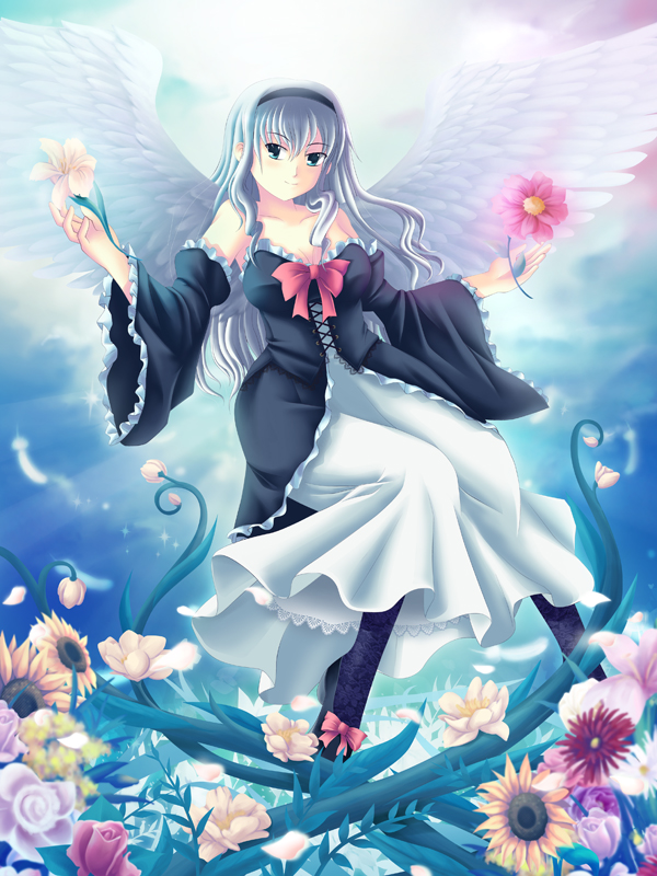 Floral angel by maxwindy on DeviantArt