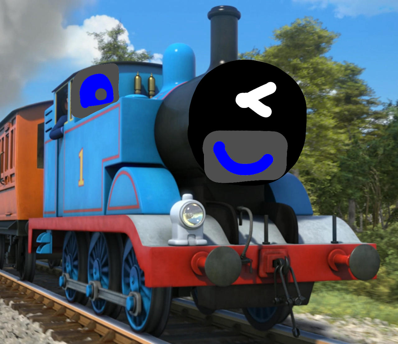 Thomas Bat Thomas (Batwheels style) by AllahdaA on DeviantArt