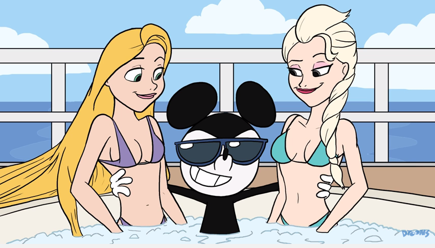 Toons These Days Walt Disney Parody Mickey Hot Tub