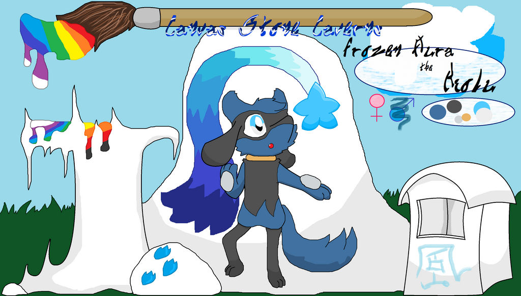 Frozen Aura the Riolu Ref Sheet