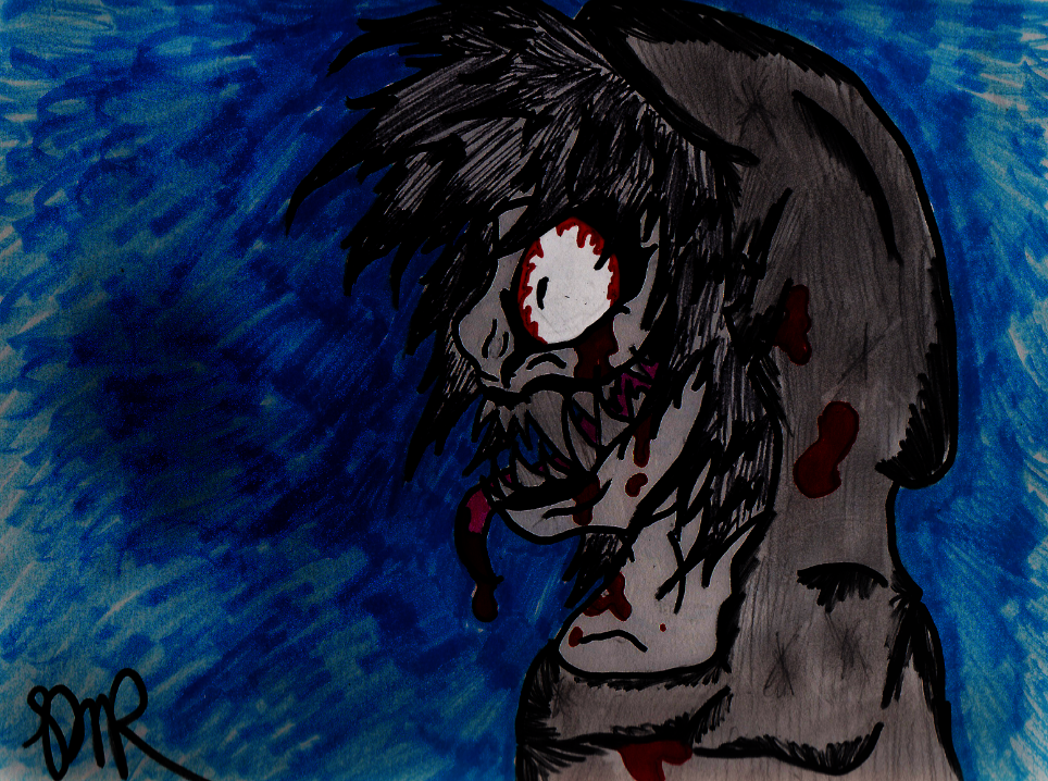 horrorcore jeff the killer sharpie drawing edit