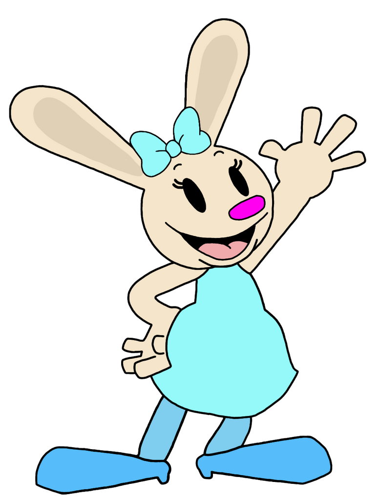 Rebecca Rabbit with Bow by MinnieMandyMouse on DeviantArt