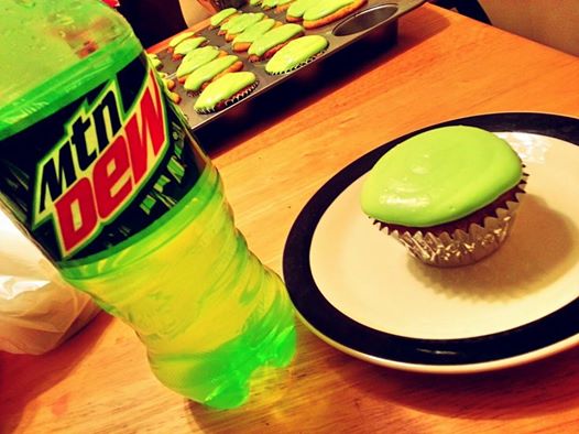 Mountain Dew Cupcakes.