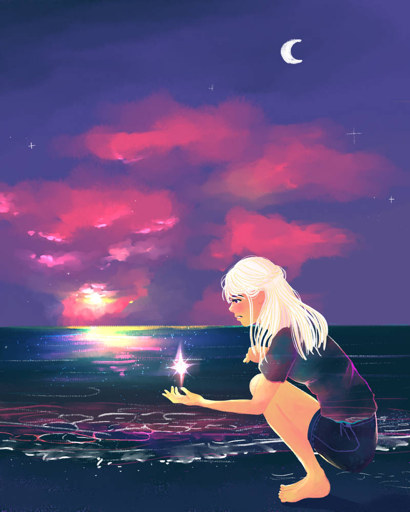Star in the sea by Nicoleshy on DeviantArt