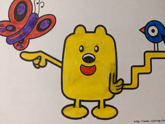 Wubbzy, butterfly and bird