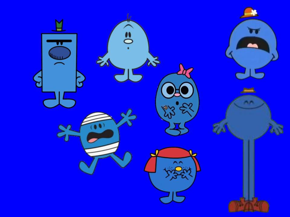 Blue characters from the Mr. Men Show by kalebmay14 on DeviantArt