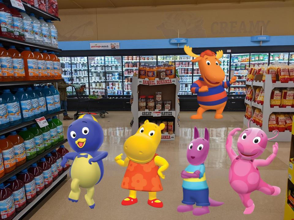 The Backyardigans inside Giant Eagle by kalebmay14 on DeviantArt