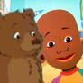 Little Bear and Little Bill in Little Bill's room