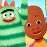 Brobee and Little Bill in Little Bill's room